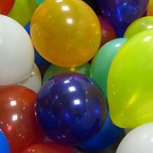 Image of balloons, used for inhaling drugs such as nitrous oxide.