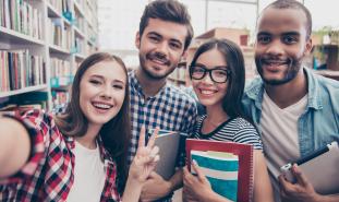 Smiling students